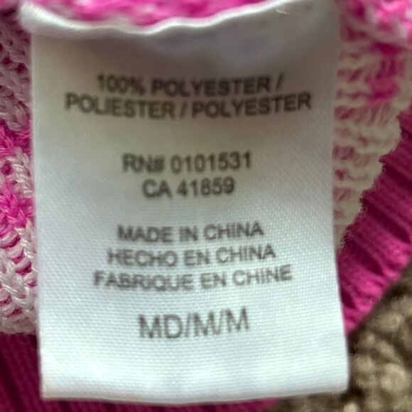 Barbie Mattel Pink Crew Neck Christmas Sweater Size Medium - Picture 6 of 8